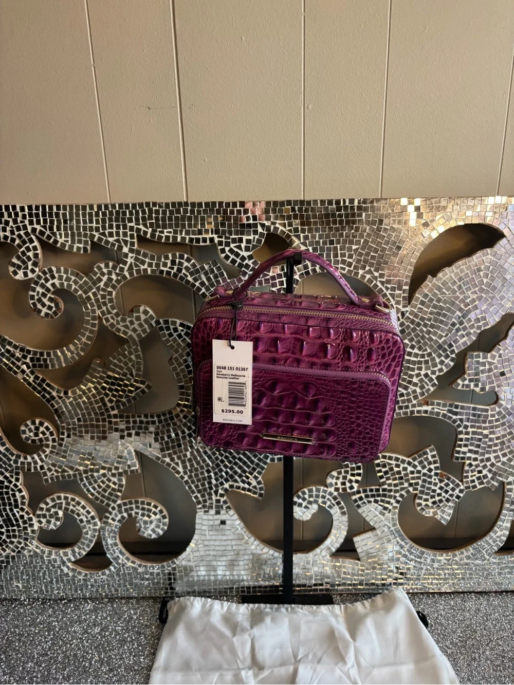 💕Brahmin Tori Dewberry Leather Top-Handle Bag‎